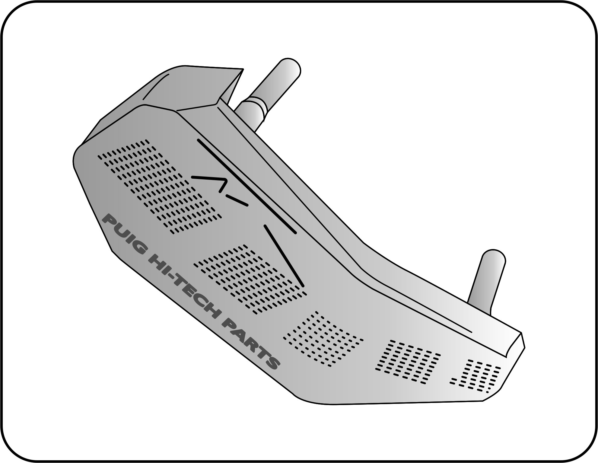 Keeway RKF 125 2019 Tamponi paratelaio R19 - Nero