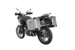 Sistema di valigie ZEGA Pro per BMW F800GS/ F700GS/ F650GS (Twin) volume 31/38, colore portavaligie silver, colore And-Black