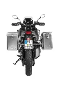 Sistema di valigie ZEGA Mundo per Honda CRF1100L Africa Twin (-2021) volume 31/38, colore portavaligie nero, colore alluminio naturale