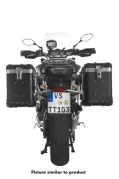 Sistema di valigie ZEGA Pro &quot;And-Black&quot; 38/38 litri con supporto in acciaio inox nero per Yamaha MT-09 Tracer (2015-2017)