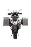 Sistema valigie ZEGA Mundo per KTM 1290 Super Adventure S/R dal 2021, volume 38/45, colore portavaligie silver, colore alluminio natura