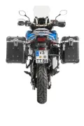 Sistema di valigie ZEGA Evo per Honda CRF1000L Africa Twin (2018-) / CRF1000L Adventure Sports volume 38/45, colore portavaligie silver, colore And-Black