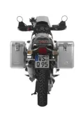 Sistema di valigie ZEGA Mundo per BMW R1150GS/ R1150GSA/ R1100GS/ R850GS volume 31/38, colore portavaligie argento, colore alluminio naturale