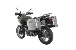 Sistema di valigie ZEGA Pro per BMW F800GS/ F700GS/ F650GS (Twin) volume 31/38, colore portapacchi silver, colore E-S