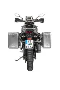 Sistema di valigie ZEGA Mundo per Yamaha Tenere 700 / World Raid volume 38/45, colore portavaligie nero, colore alluminio naturale