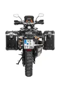 Sistema valigie ZEGA Evo per KTM 1050 Adventure/1090 Adventure/1290 Super Adventure/1190 Adventure/1190 Adventure R volume 38/45, colore portavaligie nero, colore E-S