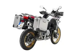 Sistema di valigie ZEGA Pro per F900GS Adventure, F850GS/Adventure, F800GS (2024-), F750GS volume 31/38, colore portavaligie nero, colore alluminio naturale