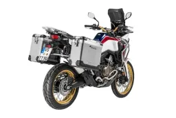 Sistema di valigie ZEGA Pro per Honda CRF1000L Africa Twin (2018-) / CRF1000L Adventure Sports volume 38/45, colore portapacchi silver, colore alluminio naturale