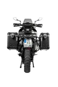 Sistema di valigie ZEGA Evo per Husqvarna Norden 901, KTM 890 Adventure/ 890 Adventure R/ 790 Adventure / 790 Adventure R volume 31/38, colore portavaligie nero, colore And-Black