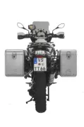 Sistema di valigie ZEGA Mundo per BMW R1250GS/ R1250GS Adventure/ R1200GS dal 2013/ R1200GS Adventure dal 2014 volume 38/45, colore portapacchi argento, colore alluminio naturale