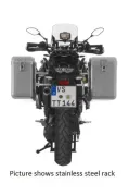 Sistema di valigie ZEGA Mundo per Yamaha XT1200Z/ ZE Super Ténéré volume 38/45, colore portavaligie nero, colore alluminio naturale