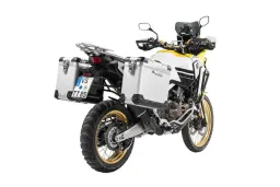 Sistema di valigie ZEGA Pro per Honda CRF1000L Africa Twin (2018-) / CRF1000L Adventure Sports volume 31/38, colore portavaligie silver, colore E-S