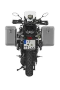 Sistema di valigie ZEGA Mundo per Yamaha XT1200Z/ ZE Super Ténéré volume 31/38, colore portavaligie argento, colore alluminio naturale