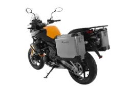 Sistema di valigie ZEGA Pro 31/31 litri con supporto in acciaio nero per Kawasaki Versys 650 (2010-2014)