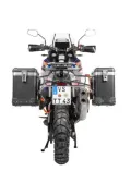 Sistema di valigie ZEGA Pro per KTM 1290 Super Adventure S/R dal 2021, volume 38/45, colore portapacchi nero, colore alluminio natura