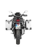 Sistema di valigie ZEGA Pro per Honda CRF1100L Africa Twin (-2021) volume 38/45, colore portapacchi nero, colore alluminio natura