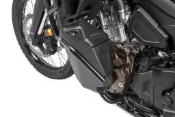 Cassetta degli attrezzi con barra paramotore - kit retrofit - lato sinistro, acciaio inossidabile, nero per Honda CRF1100L Africa Twin/ CRF1100L Adventure Sports