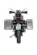 Sistema di valigie ZEGA Mundo per Yamaha Tenere 700 / World Raid volume 38/45, colore portavaligie argento, colore alluminio naturale