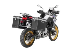 Sistema di valigie ZEGA Pro per F900GS Adventure, F850GS/ Adventure, F800GS(2024-), F750GS volume 38/45, colore portavaligie argento, colore e nero