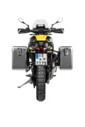 Sistema di valigie ZEGA Mundo per Aprilia Tuareg 660 volume 31/38, colore portavaligie nero, colore alluminio natura