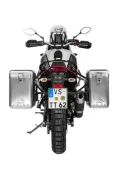 Sistema di valigie ZEGA Mundo per Yamaha Tenere 700 / World Raid volume 31/38, colore portavaligie argento, colore alluminio naturale