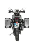 Sistema di valigie ZEGA Pro per Yamaha Tenere 700 / World Raid volume 31/38, colore portavaligie nero, colore alluminio naturale